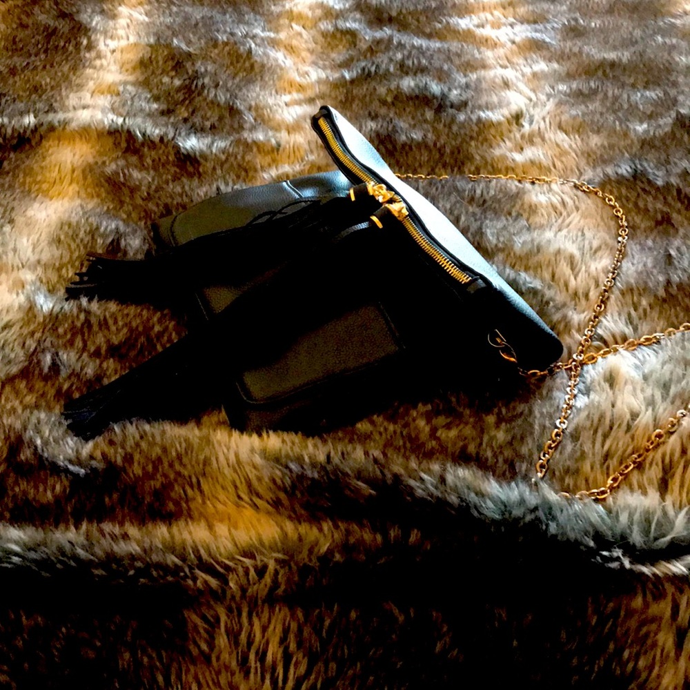 Black clutch purse